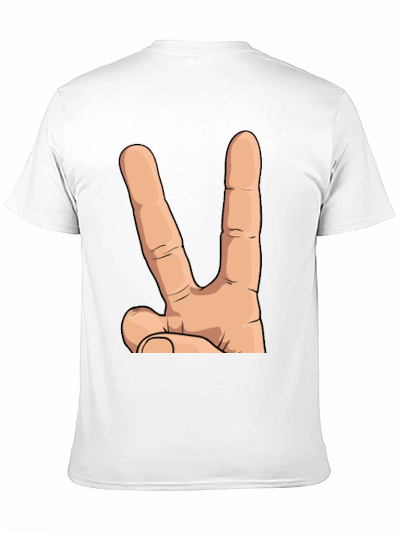 Peace Hand Sign Graphic T-Shirt - Unisex Cotton Tee