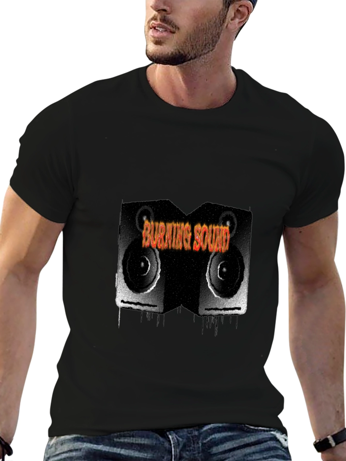 Burning Sound Black T-Shirt