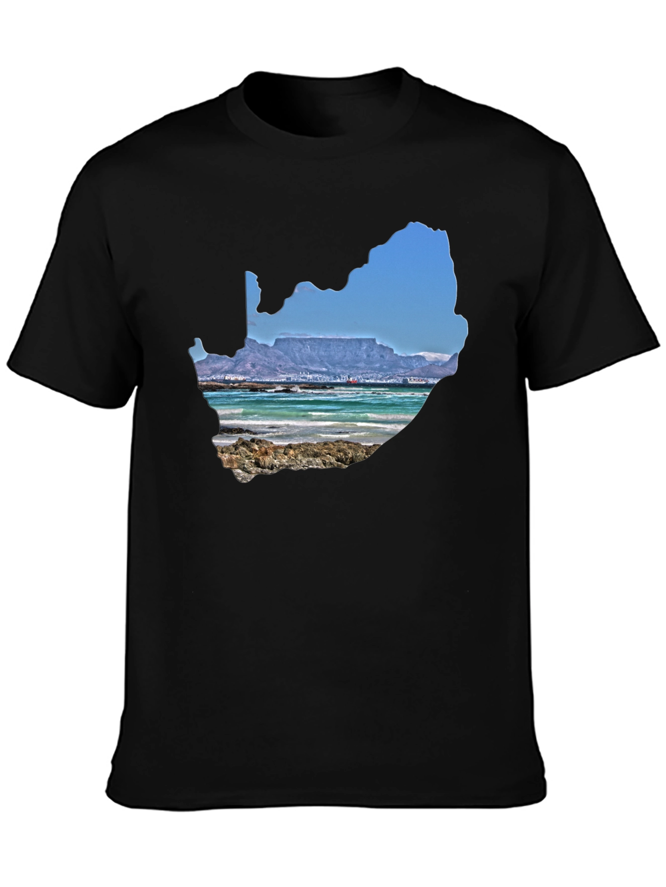 South Africa Landscape Graphic Tee - Black