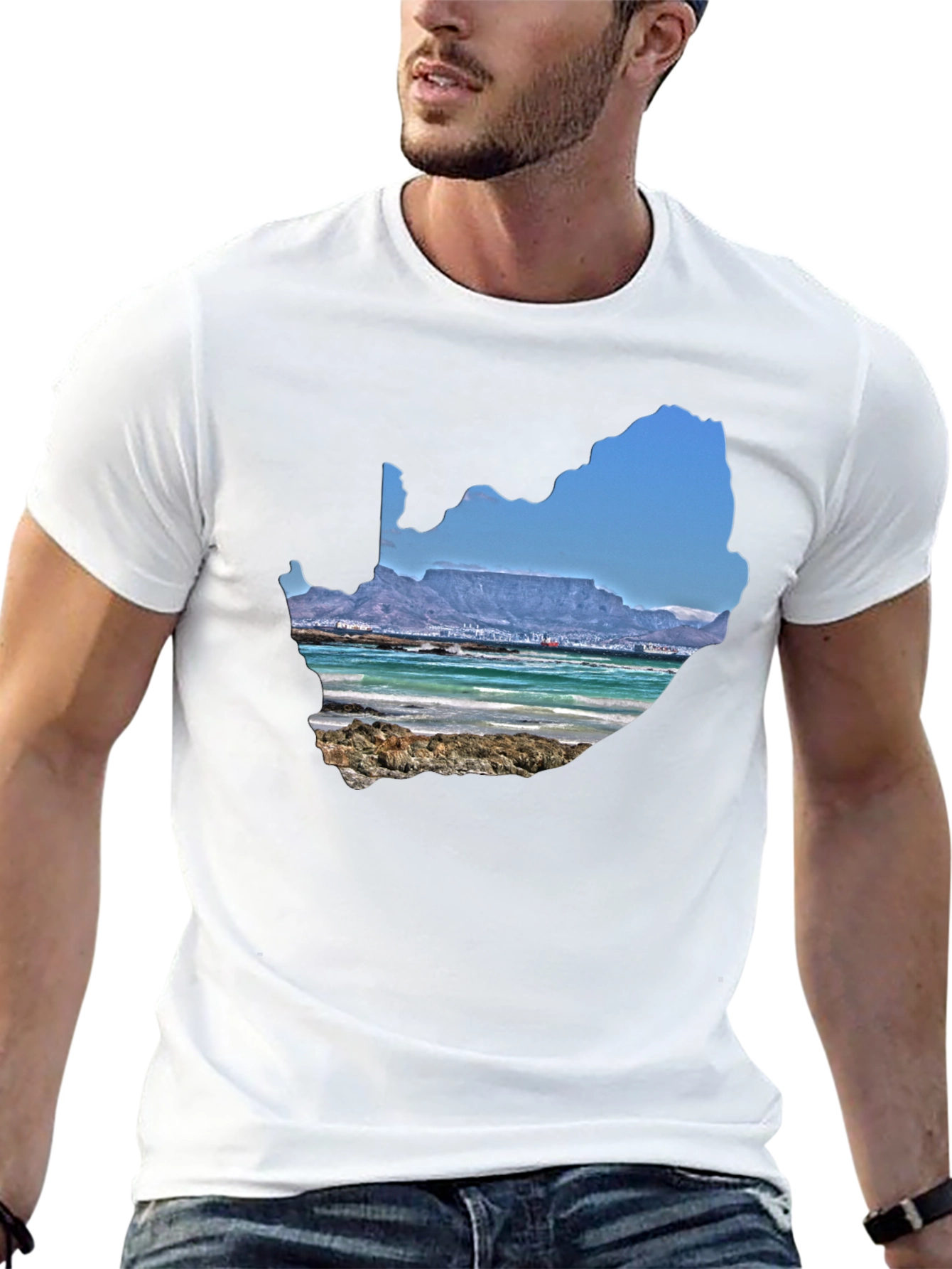 South Africa Landscape Graphic Tee - Black
