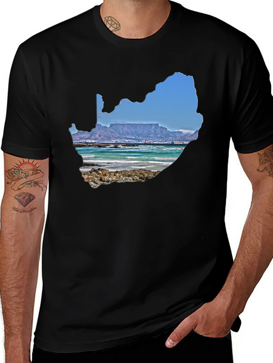South Africa Landscape Graphic Tee - Black