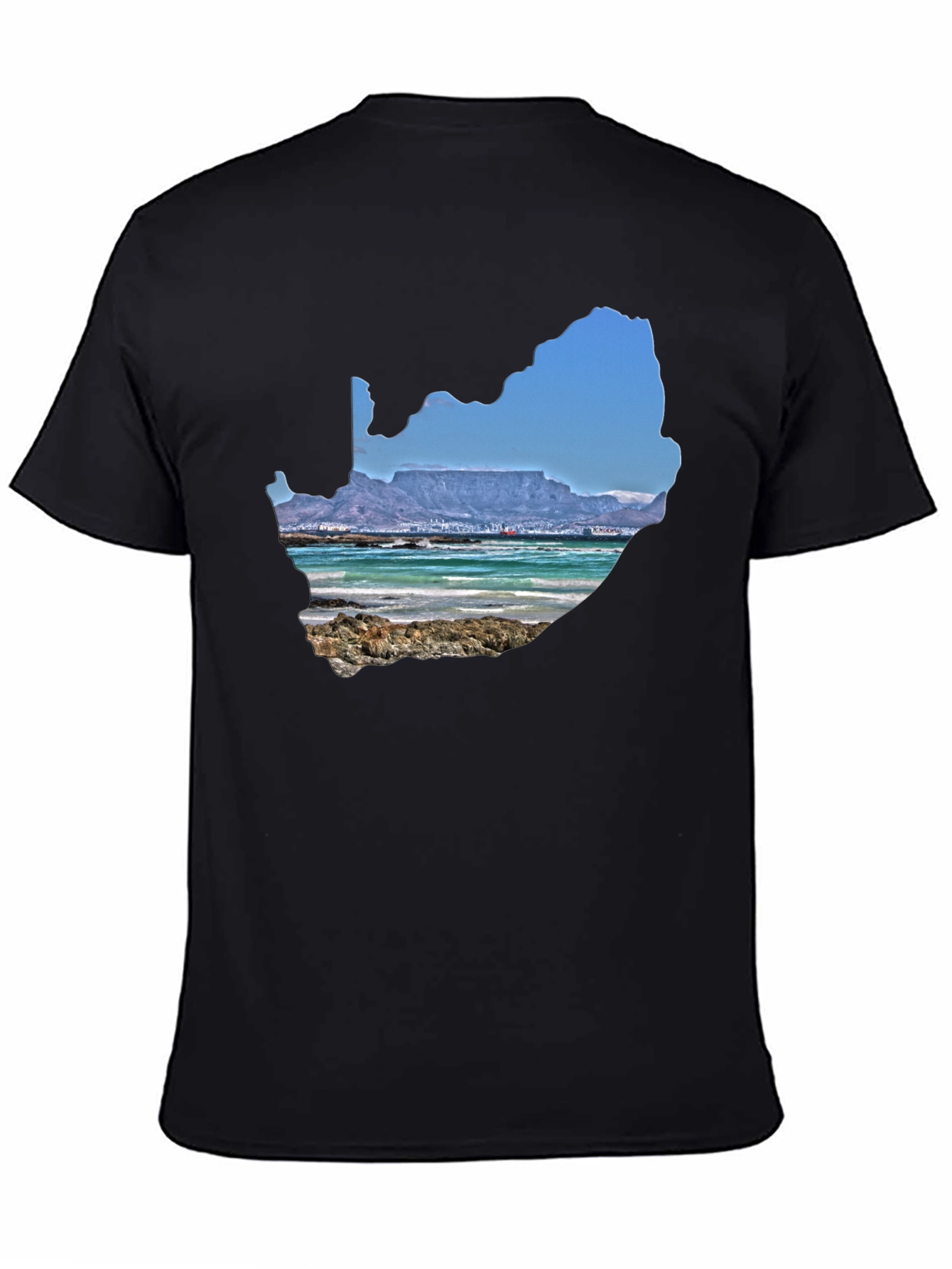 South Africa Landscape Graphic Tee - Black