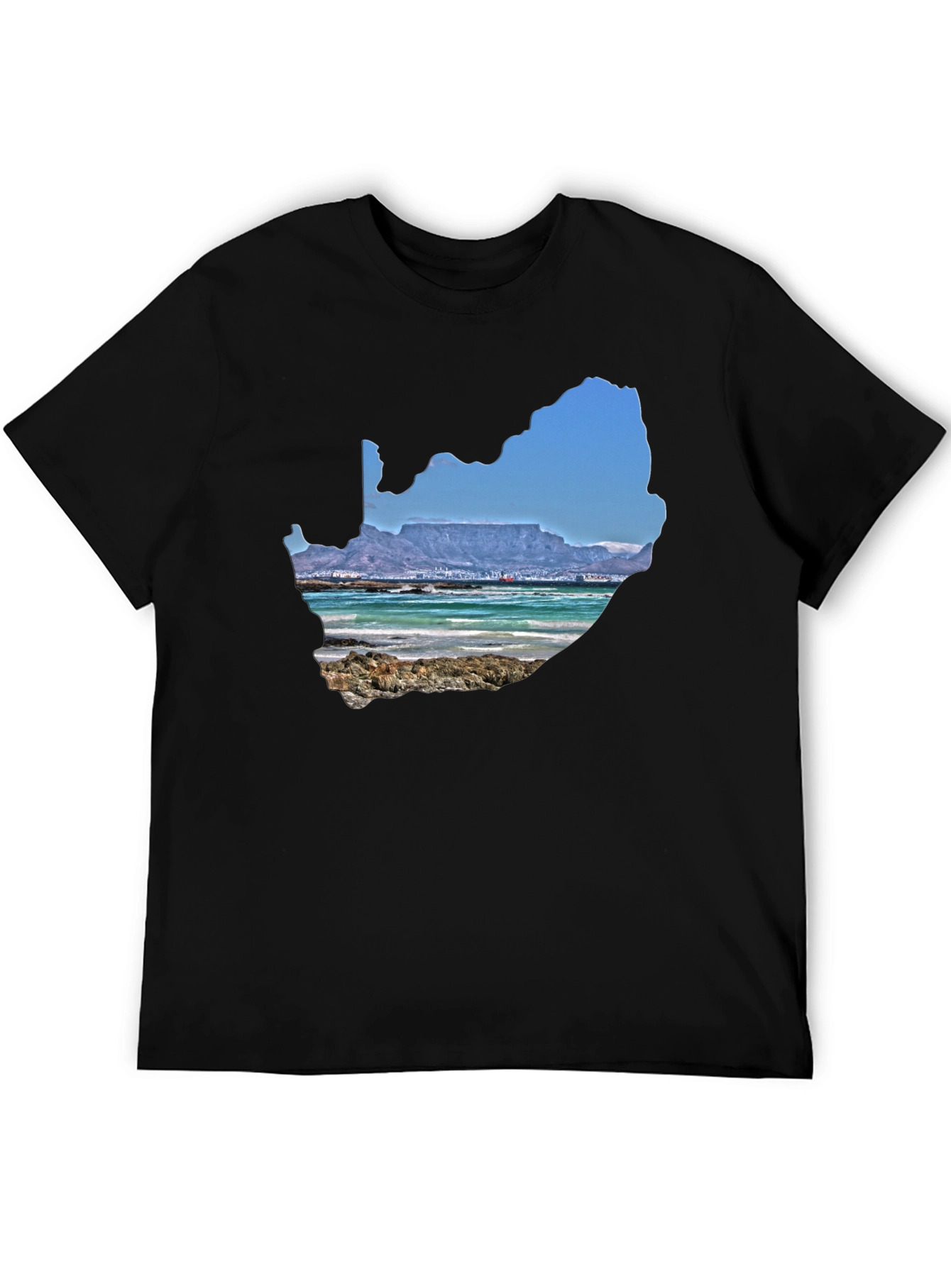 South Africa Landscape Graphic Tee - Black