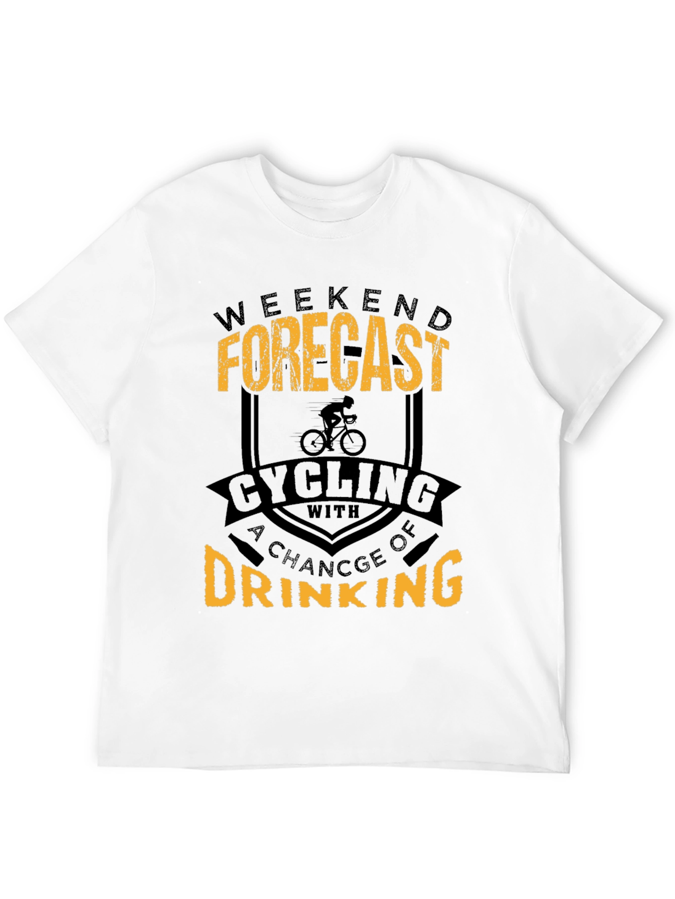 Weekend Forecast Cycling & Drinking T-Shirt