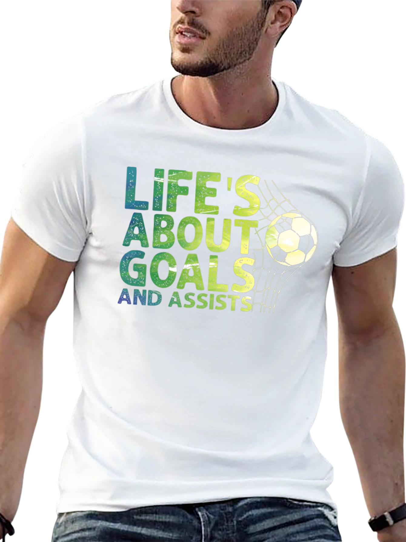 Lifes About Goals Soccer T-Shirt