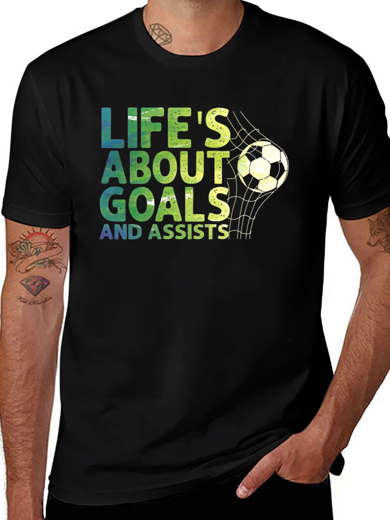 Lifes About Goals Soccer T-Shirt