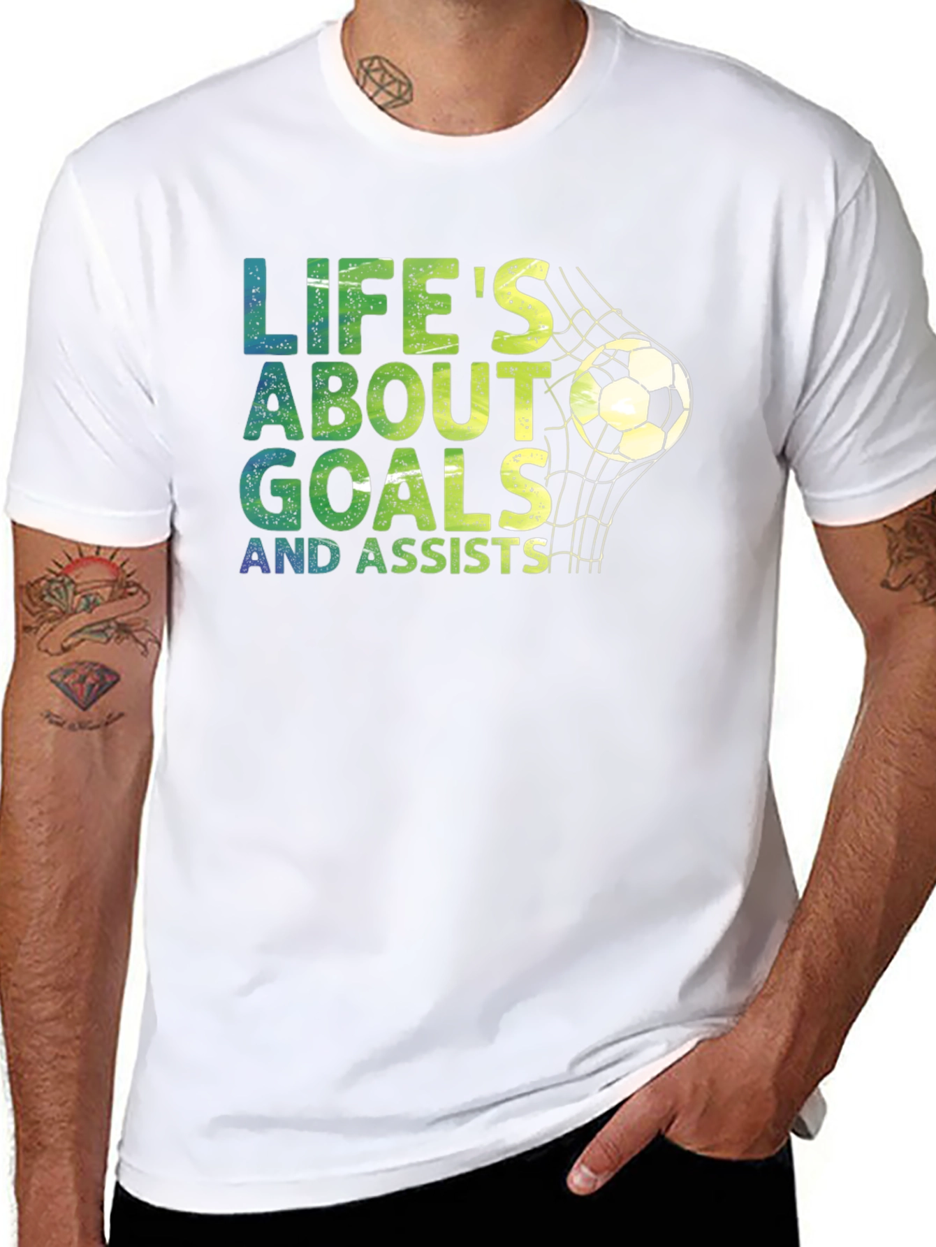Lifes About Goals Soccer T-Shirt