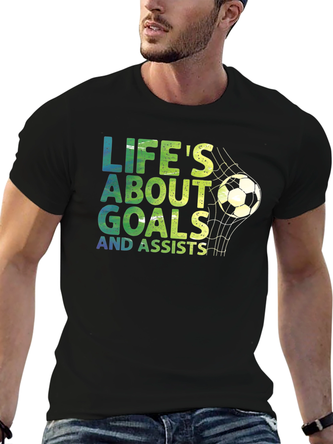 Lifes About Goals Soccer T-Shirt