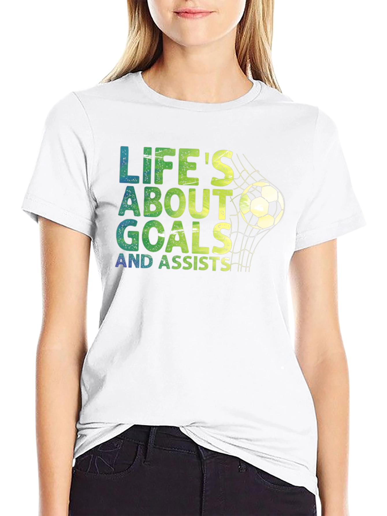 Lifes About Goals Soccer T-Shirt