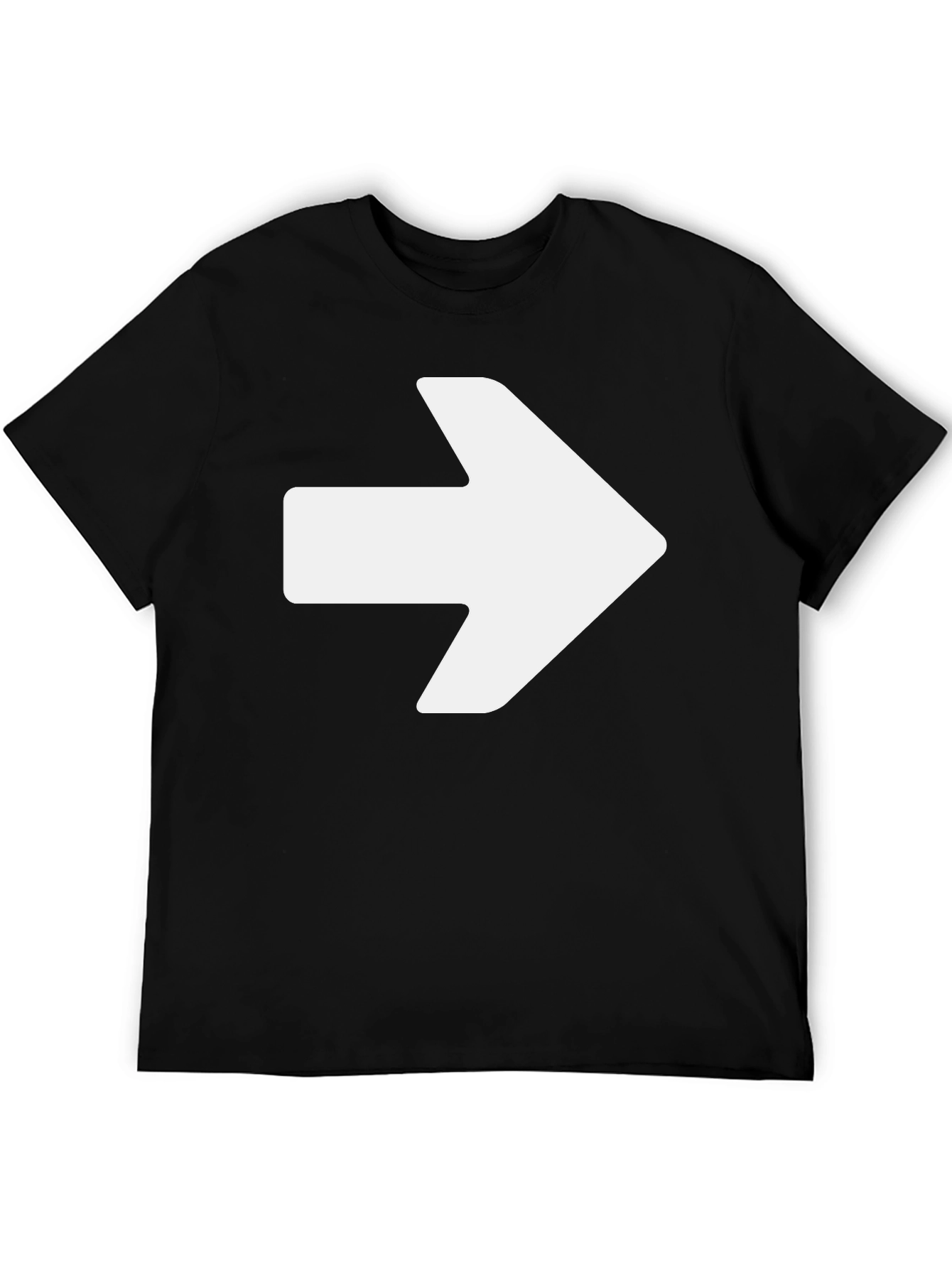 Right Arrow Graphic Black T-Shirt