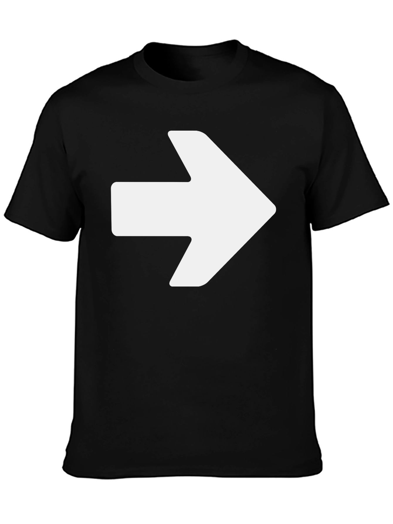 Right Arrow Graphic Black T-Shirt
