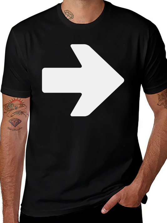 Right Arrow Graphic Black T-Shirt
