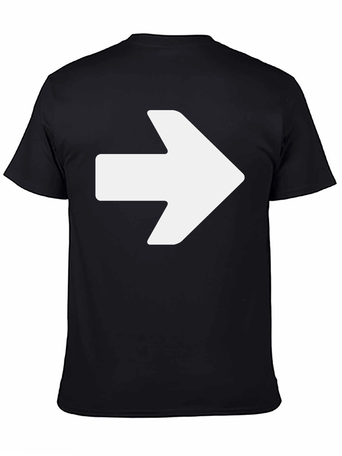 Right Arrow Graphic Black T-Shirt