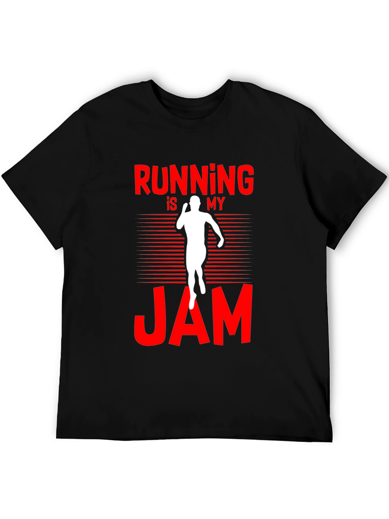 Running is My Jam Black T-Shirt