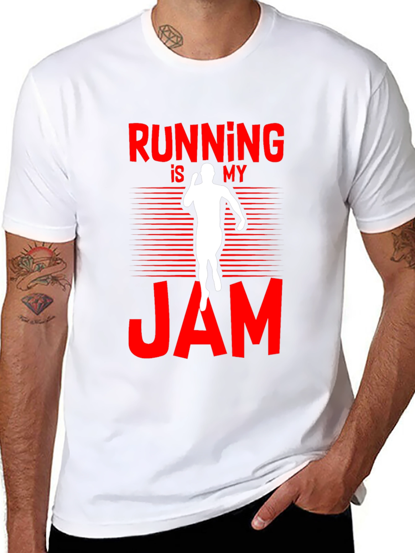 Running is My Jam Black T-Shirt