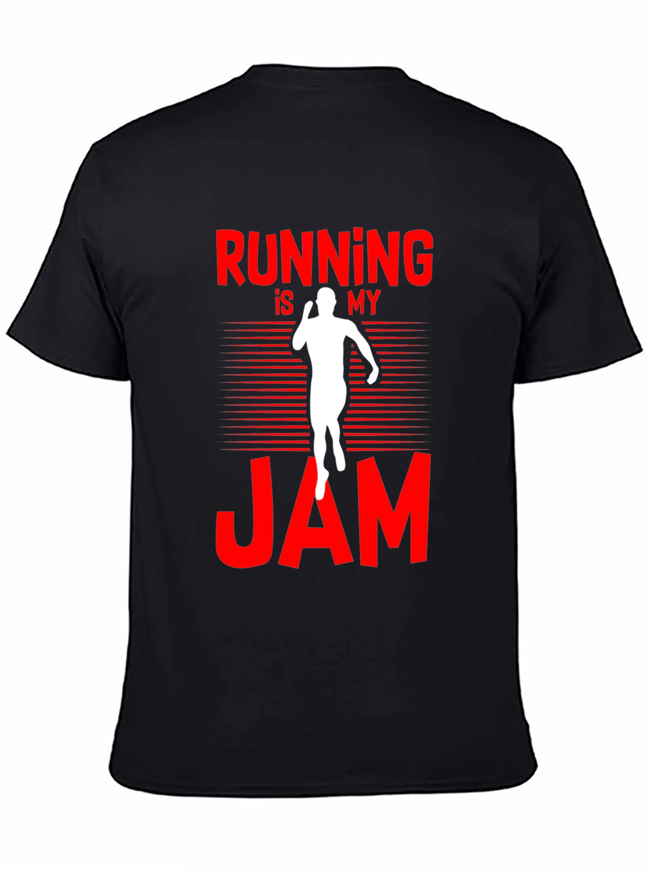 Running is My Jam Black T-Shirt