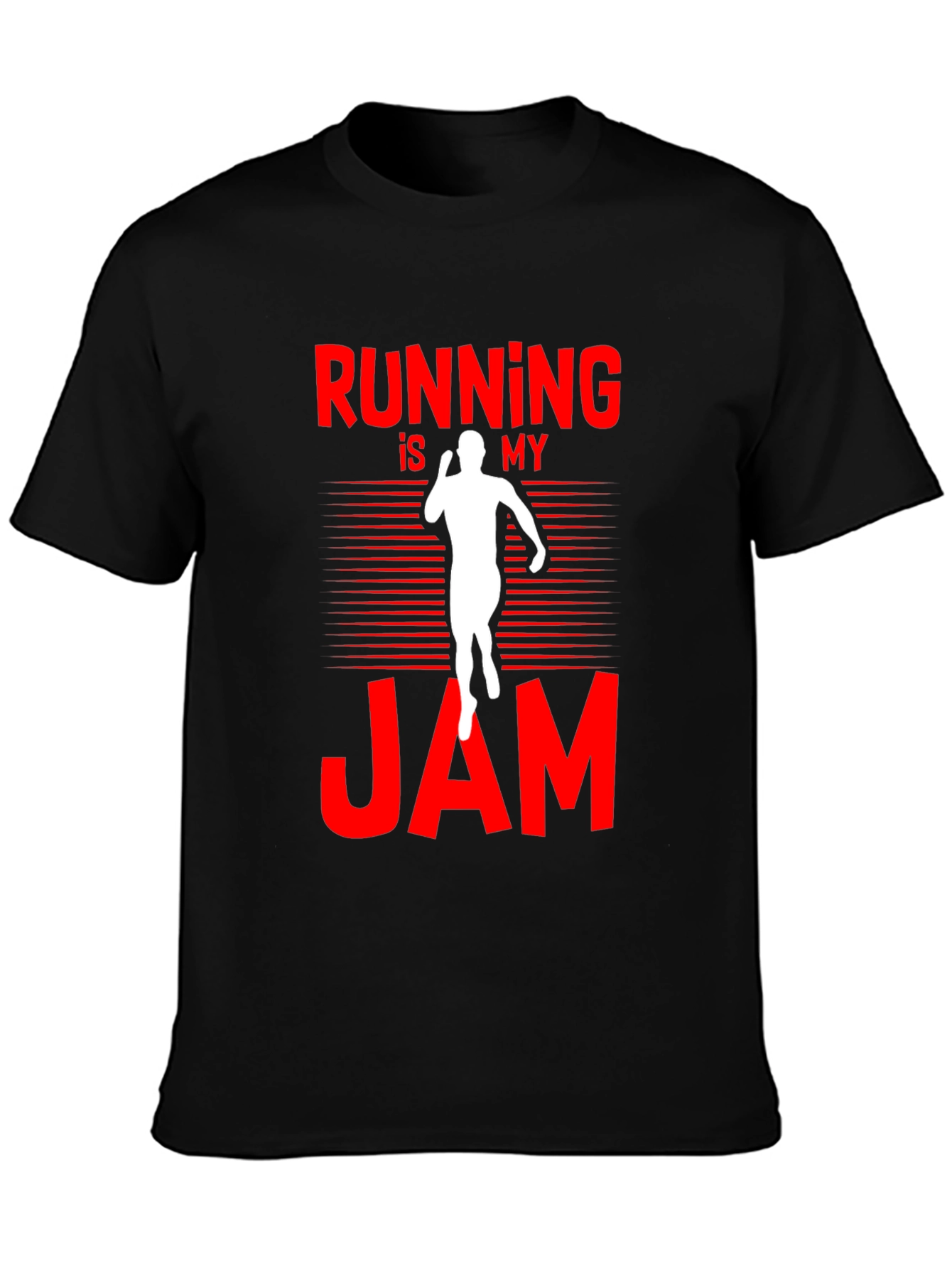 Running is My Jam Black T-Shirt