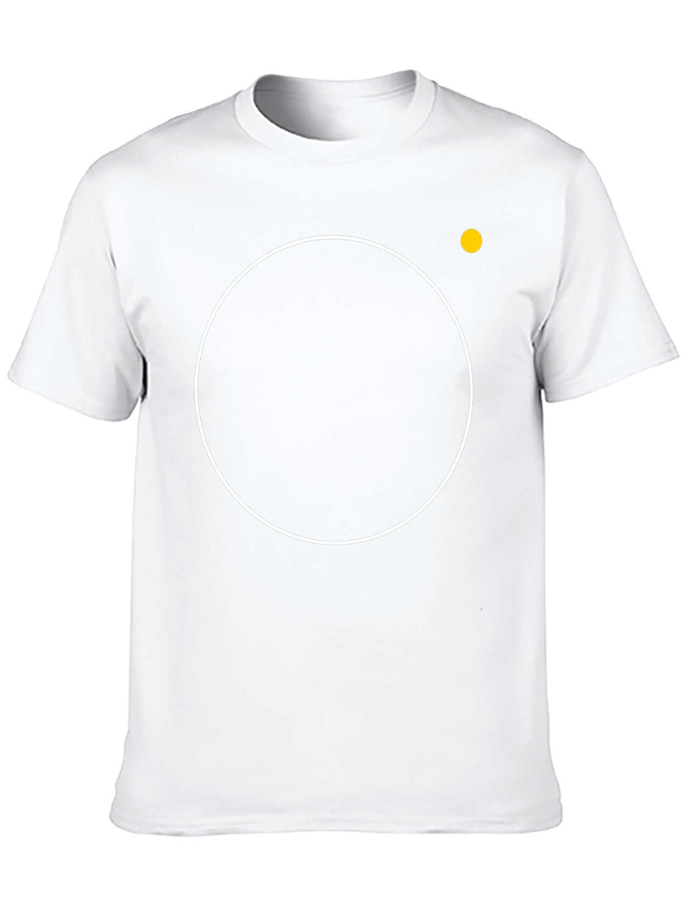 Modern Black T-Shirt with Circle Design