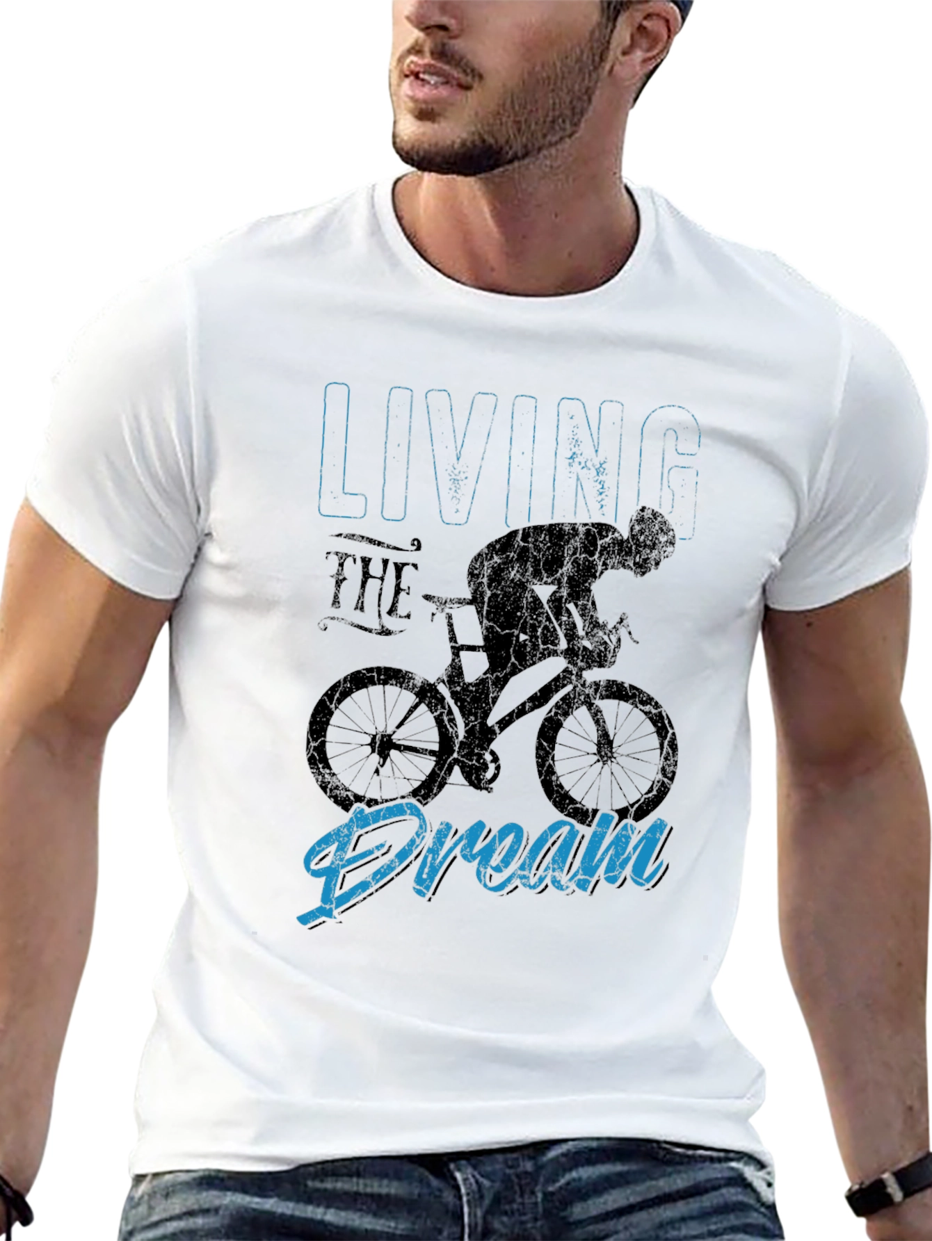 Living the Dream Cycling Graphic Tee