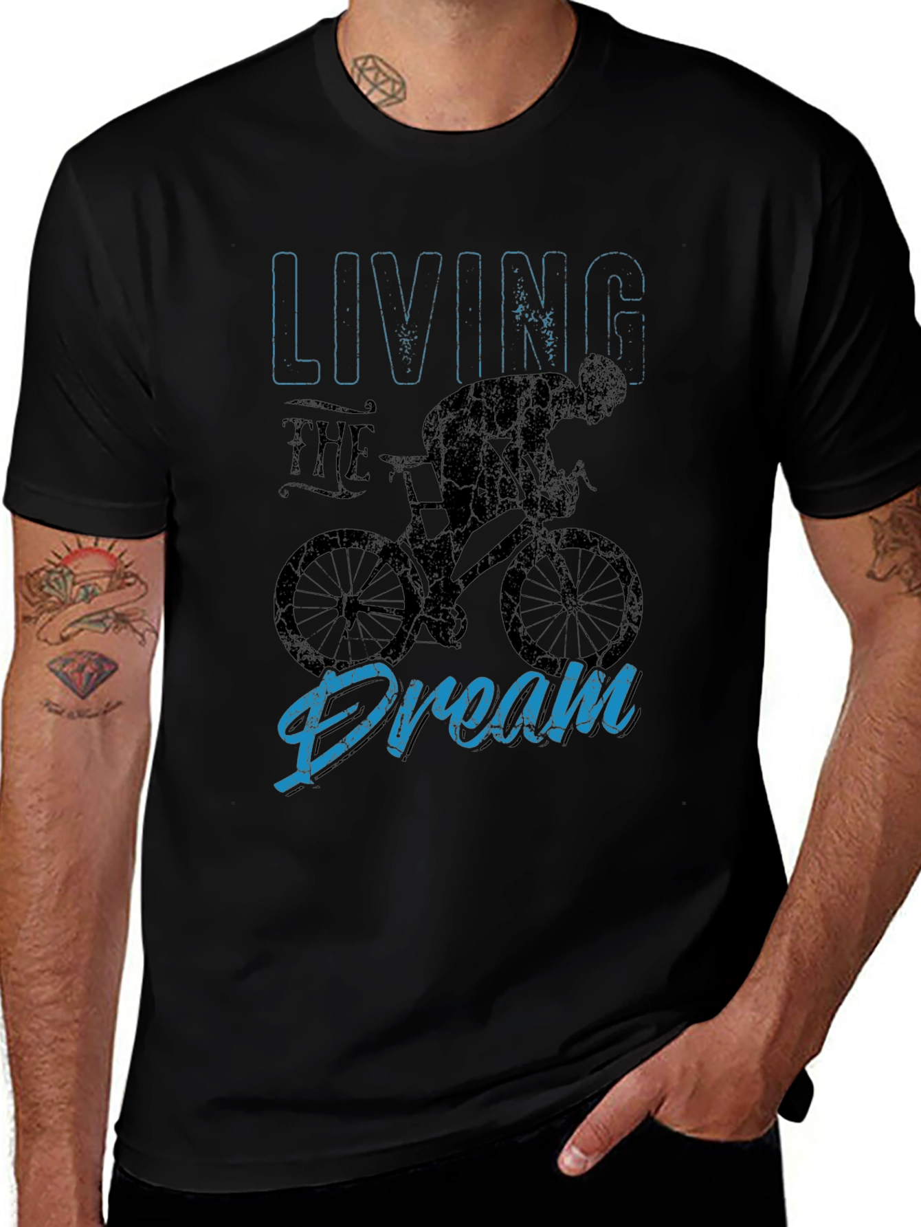 Living the Dream Cycling Graphic Tee