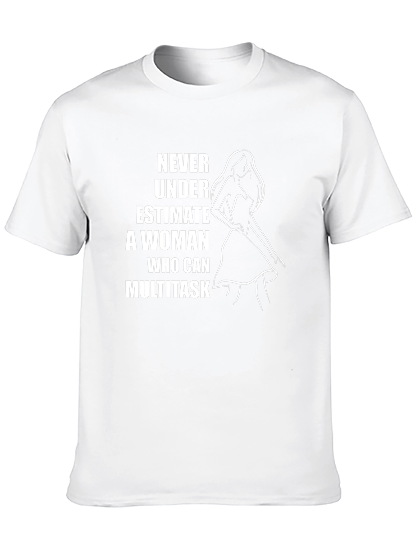Multitasking Woman Graphic Tee - Black
