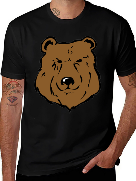 Bear Graphic Tee - Mens Black T-Shirt