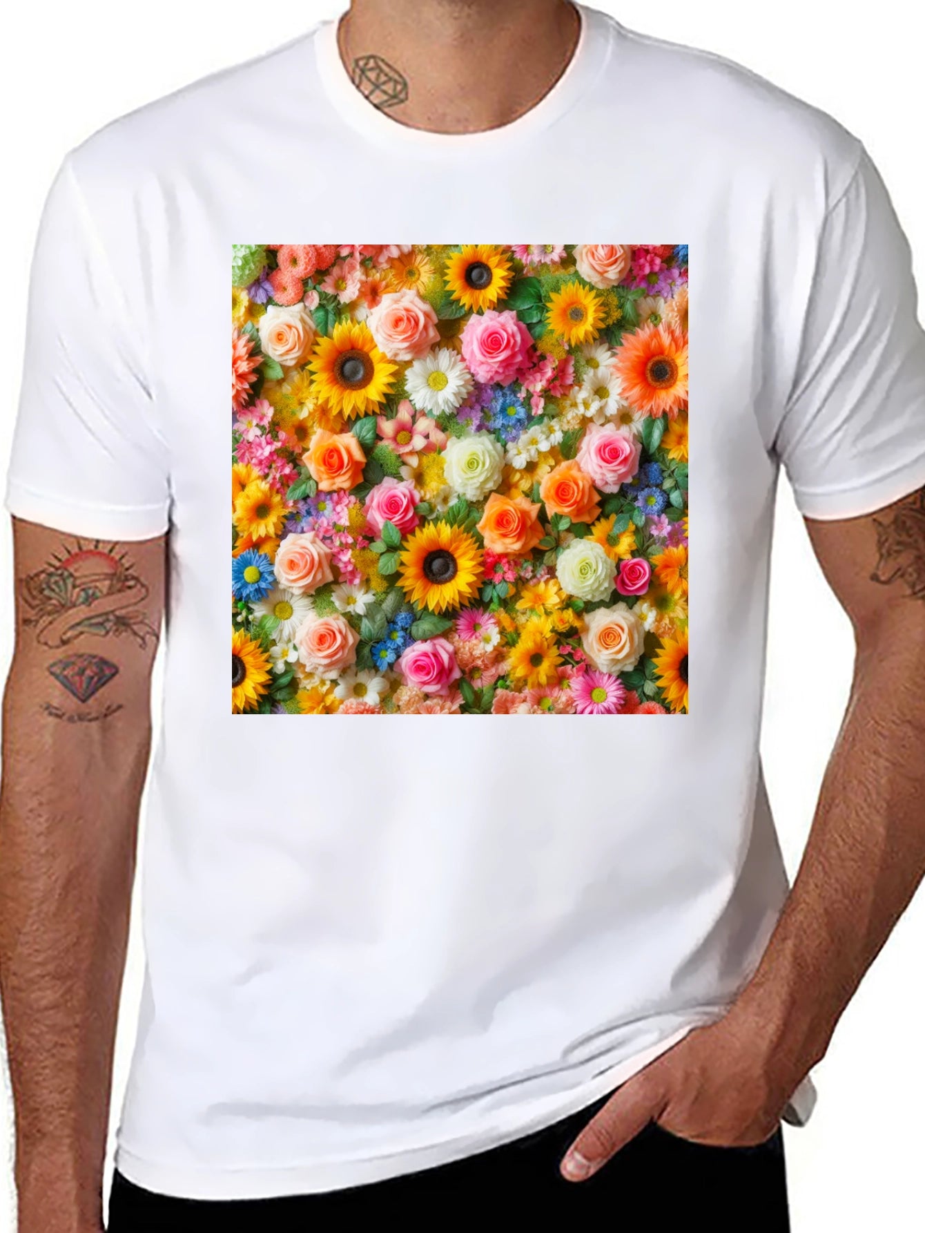 Floral Patterned T-Shirt