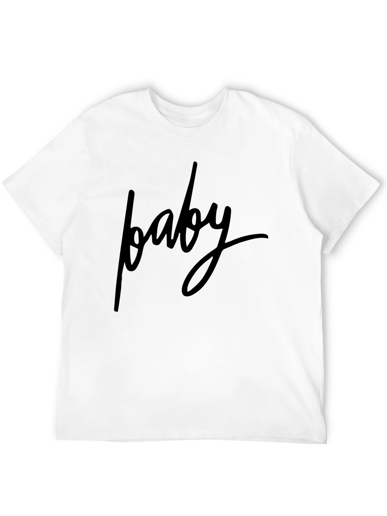 Baby Graphic Print Black T-Shirt