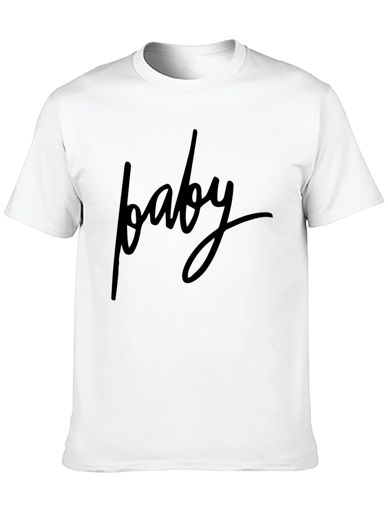 Baby Graphic Print Black T-Shirt