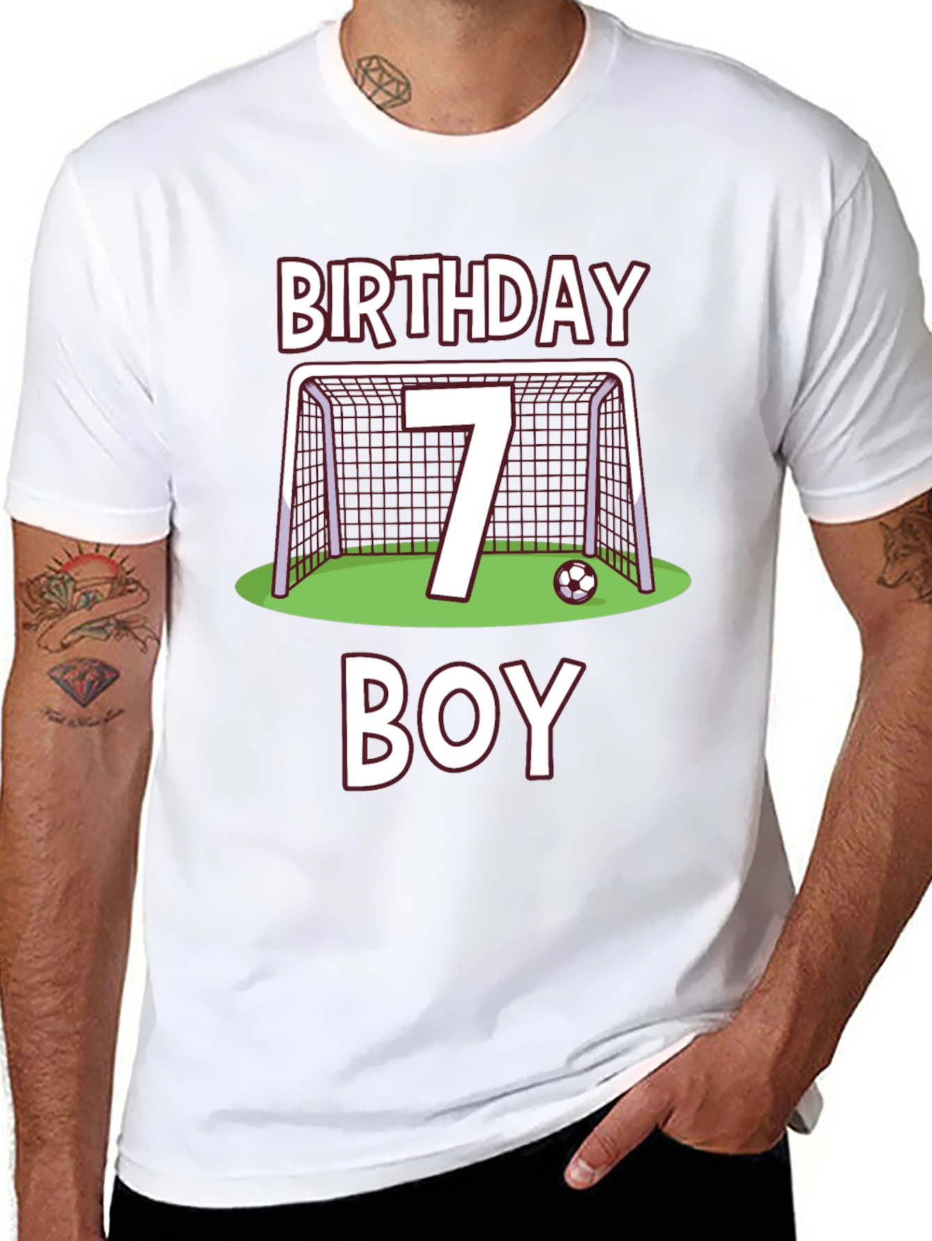 Birthday Boy Soccer T-Shirt - Number 7