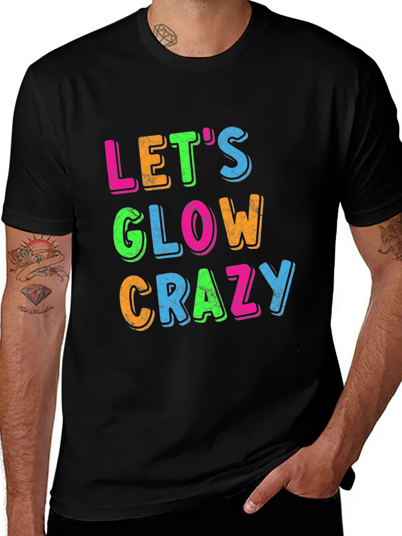 Lets Glow Crazy Graphic Tee