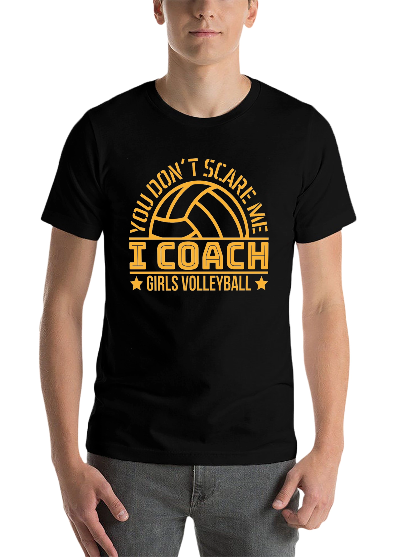 Girls Volleyball Coach T-Shirt Funny Graphic Tee