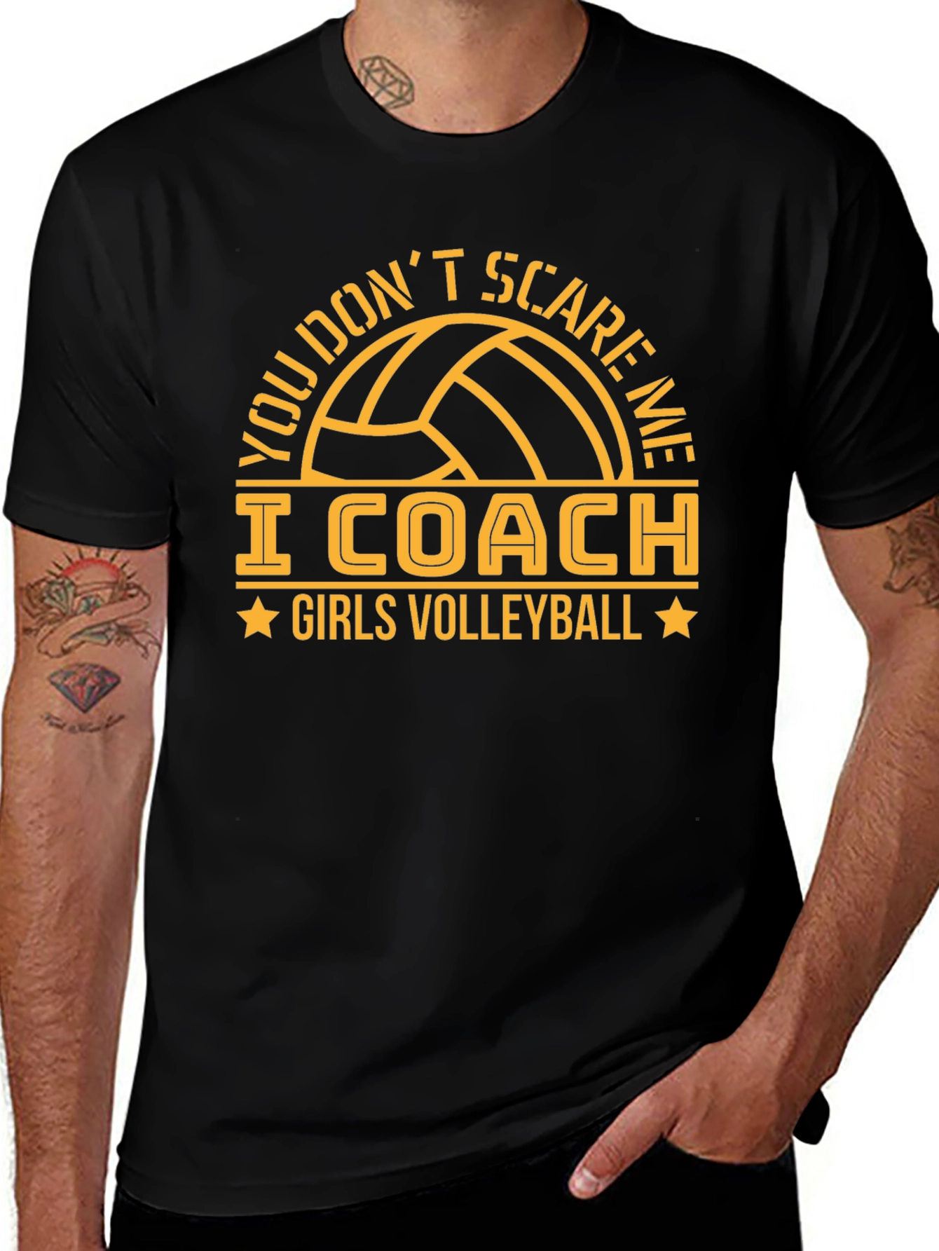 Girls Volleyball Coach T-Shirt Funny Graphic Tee