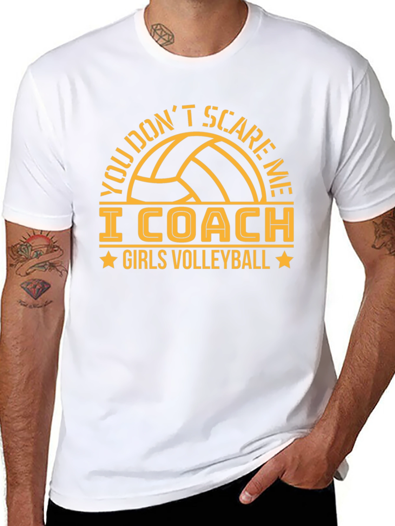 Girls Volleyball Coach T-Shirt Funny Graphic Tee