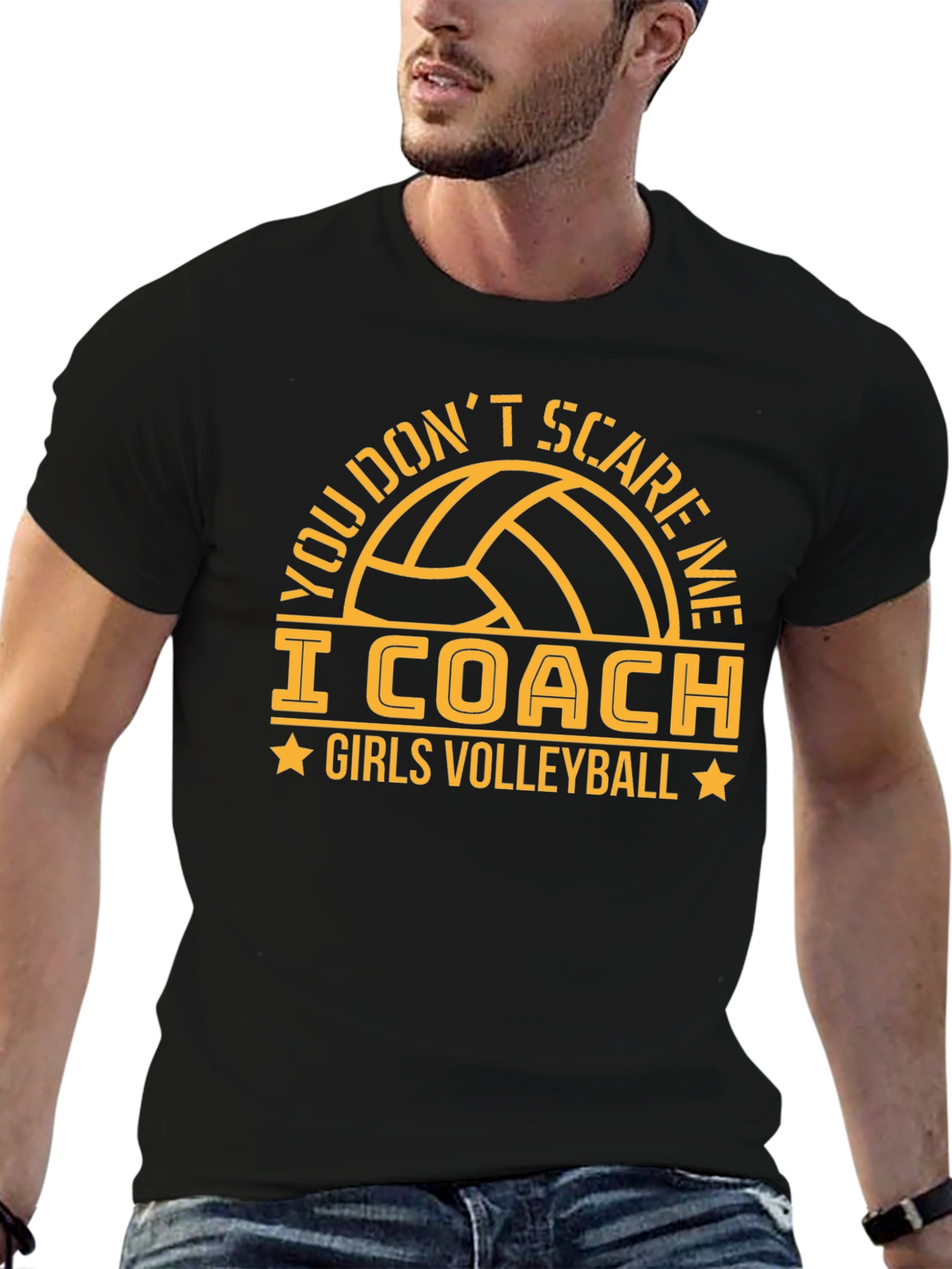 Girls Volleyball Coach T-Shirt Funny Graphic Tee