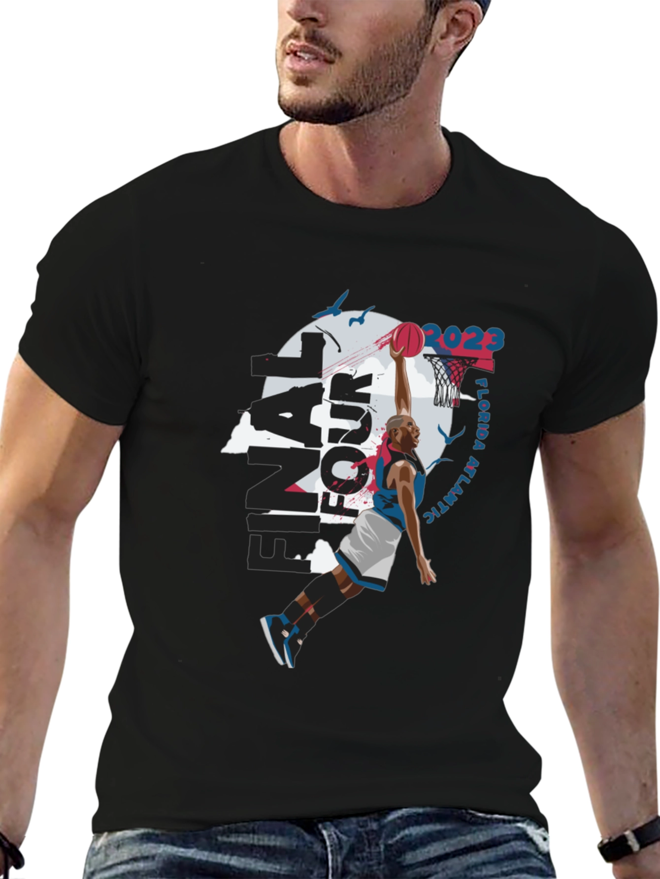 Final Four Florida Atlantic 2023 Black T-Shirt