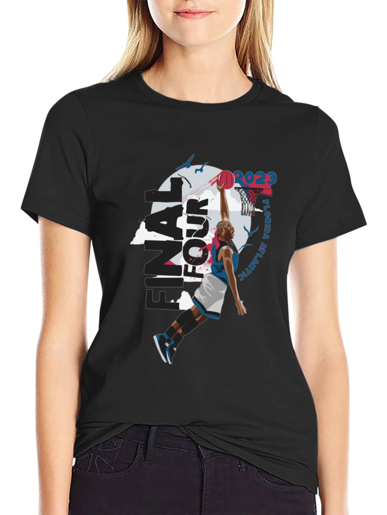 Final Four Florida Atlantic 2023 Black T-Shirt
