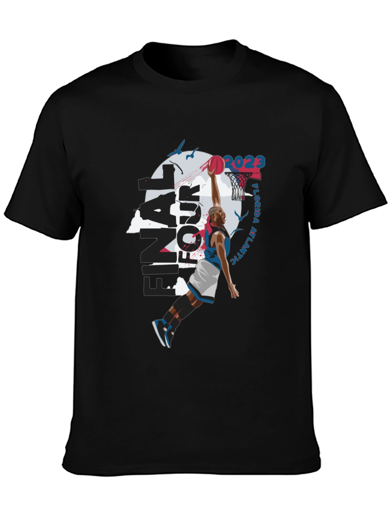 Final Four Florida Atlantic 2023 Black T-Shirt