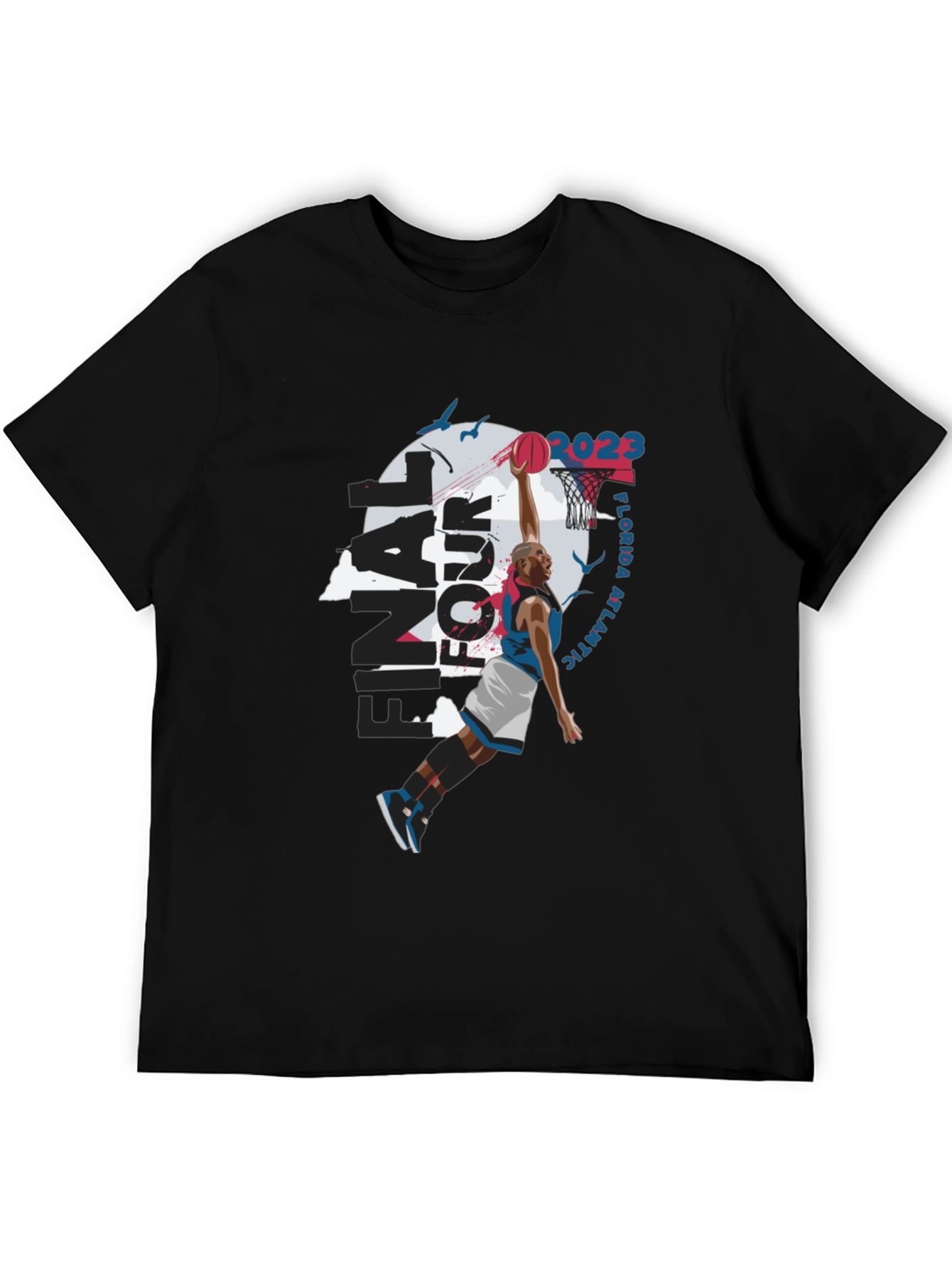 Final Four Florida Atlantic 2023 Black T-Shirt
