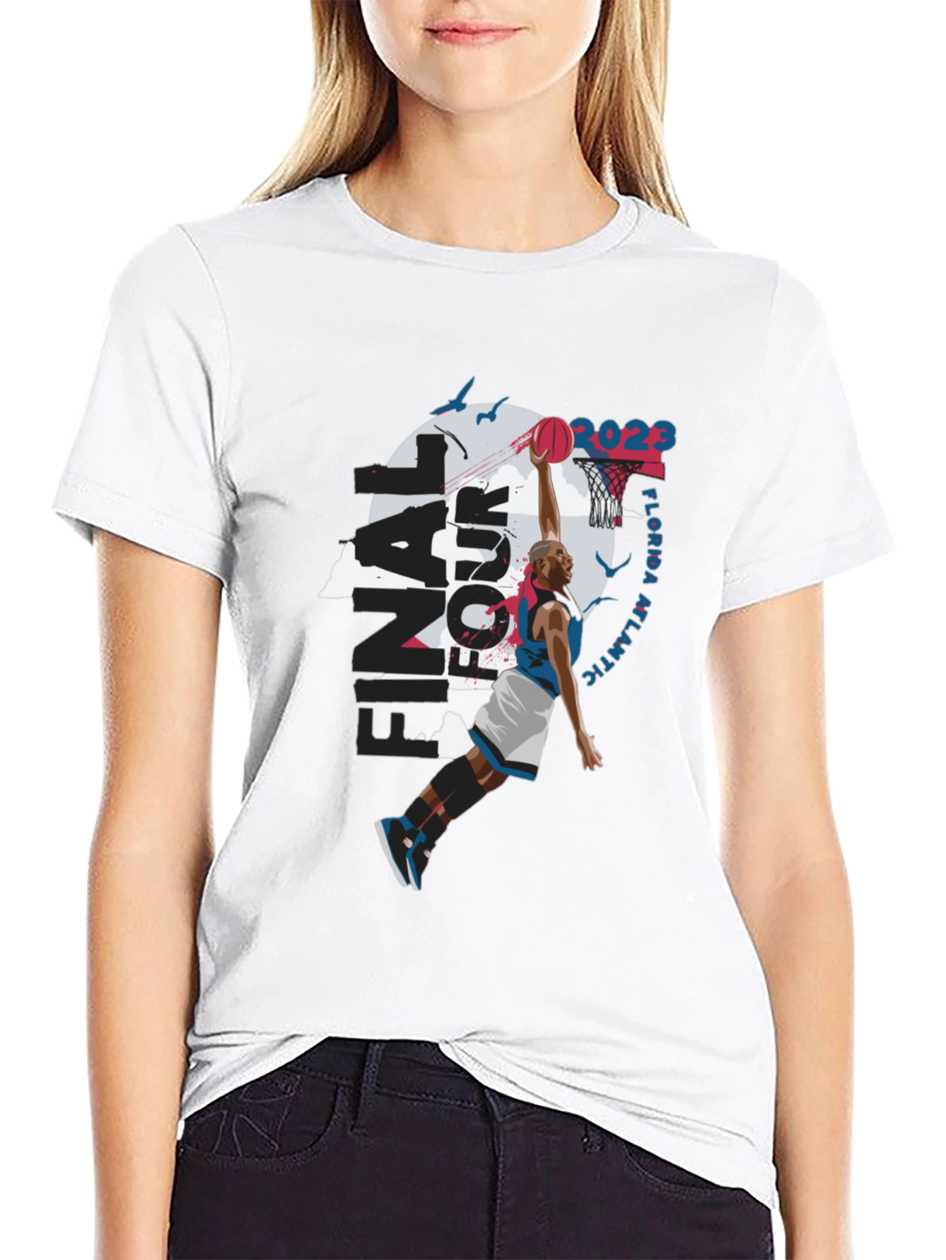 Final Four Florida Atlantic 2023 Black T-Shirt