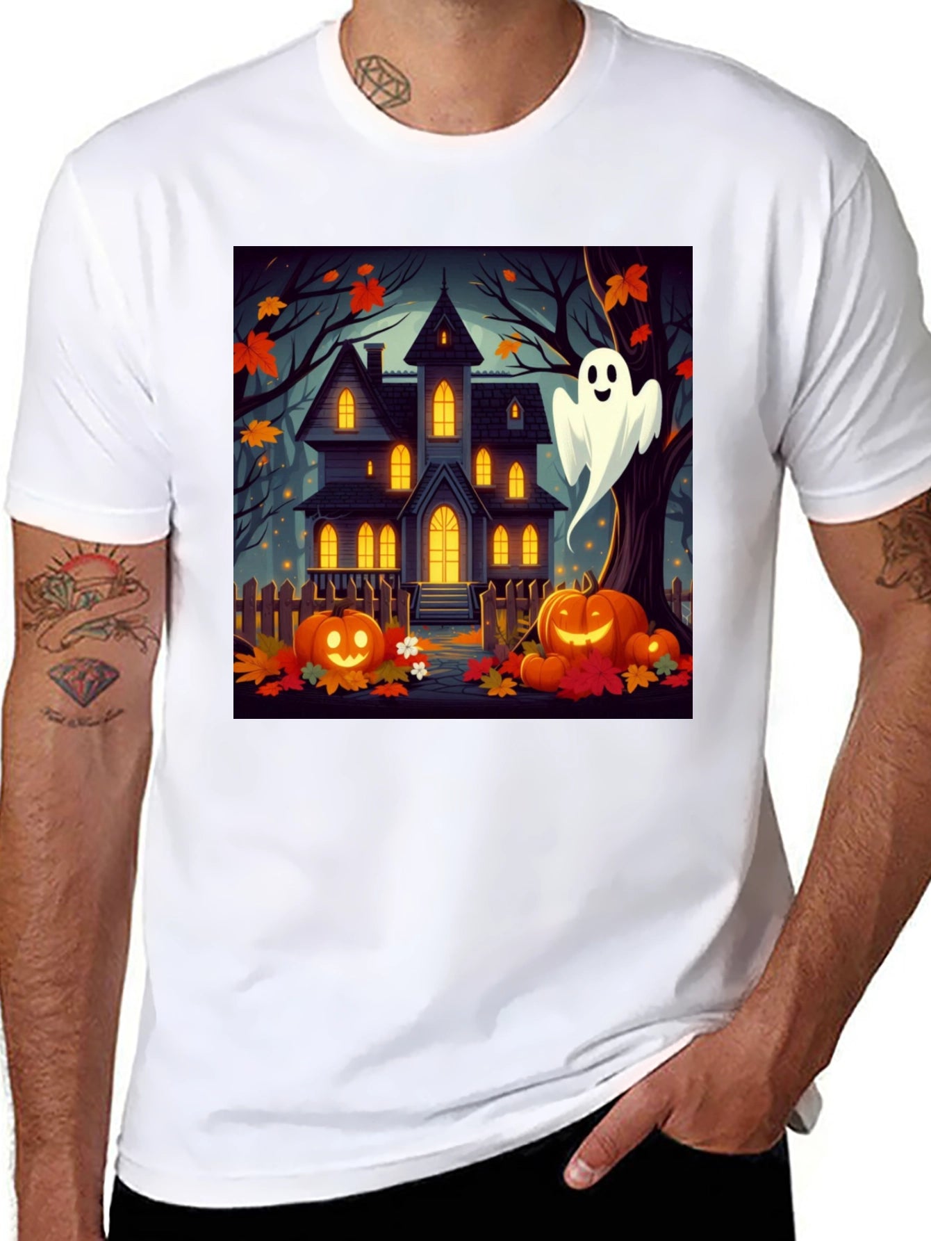 Halloween Haunted House T-Shirt