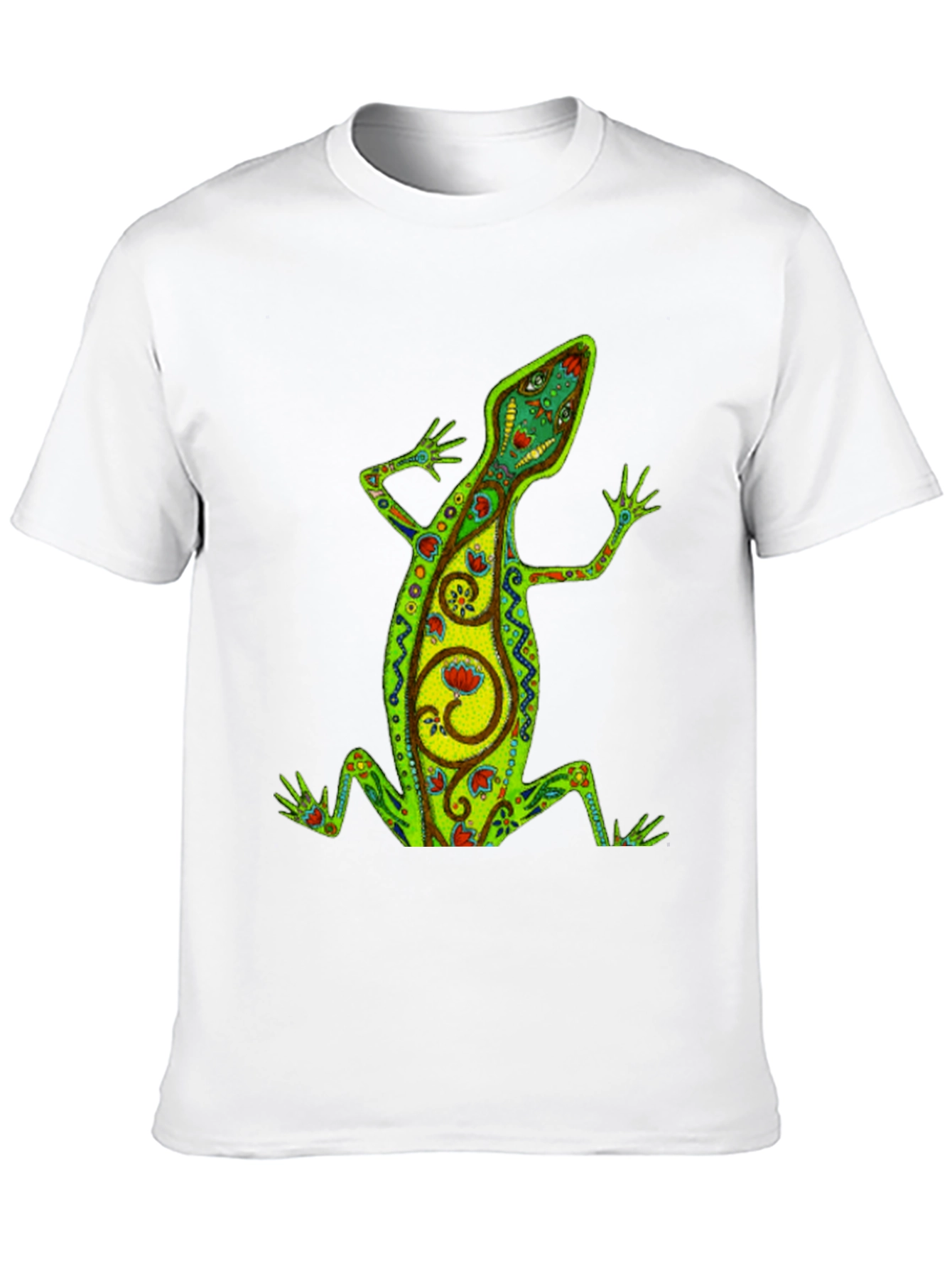 Cool Lizard Graphic Black T-Shirt