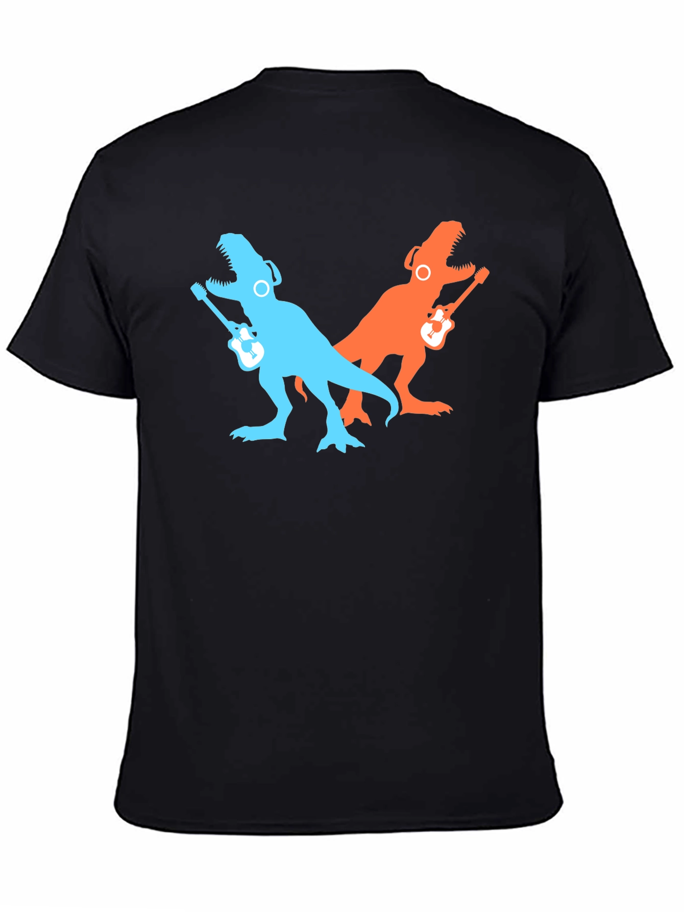 Dino Guitarist Black T-Shirt