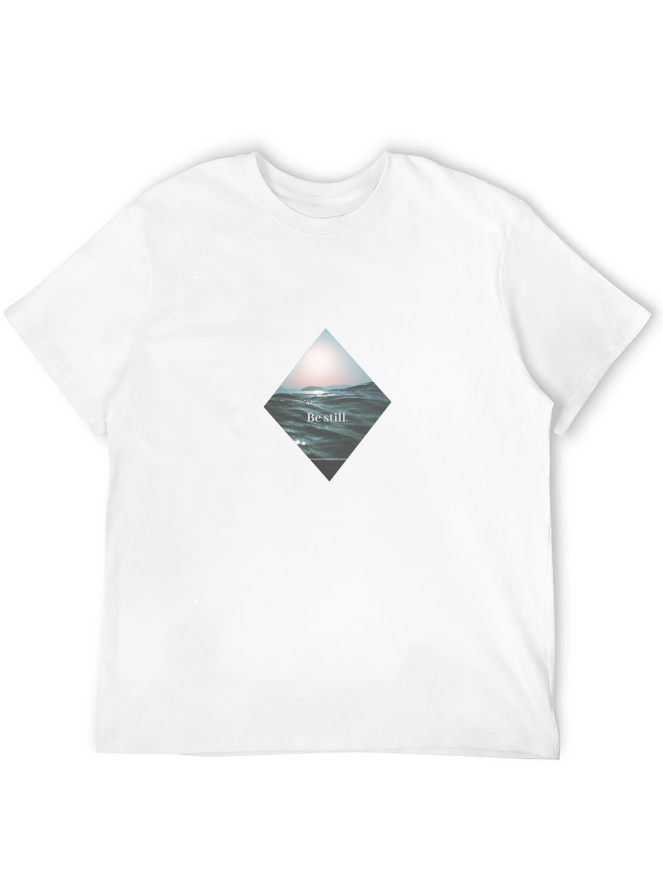 Be Still Wave Graphic Black T-Shirt