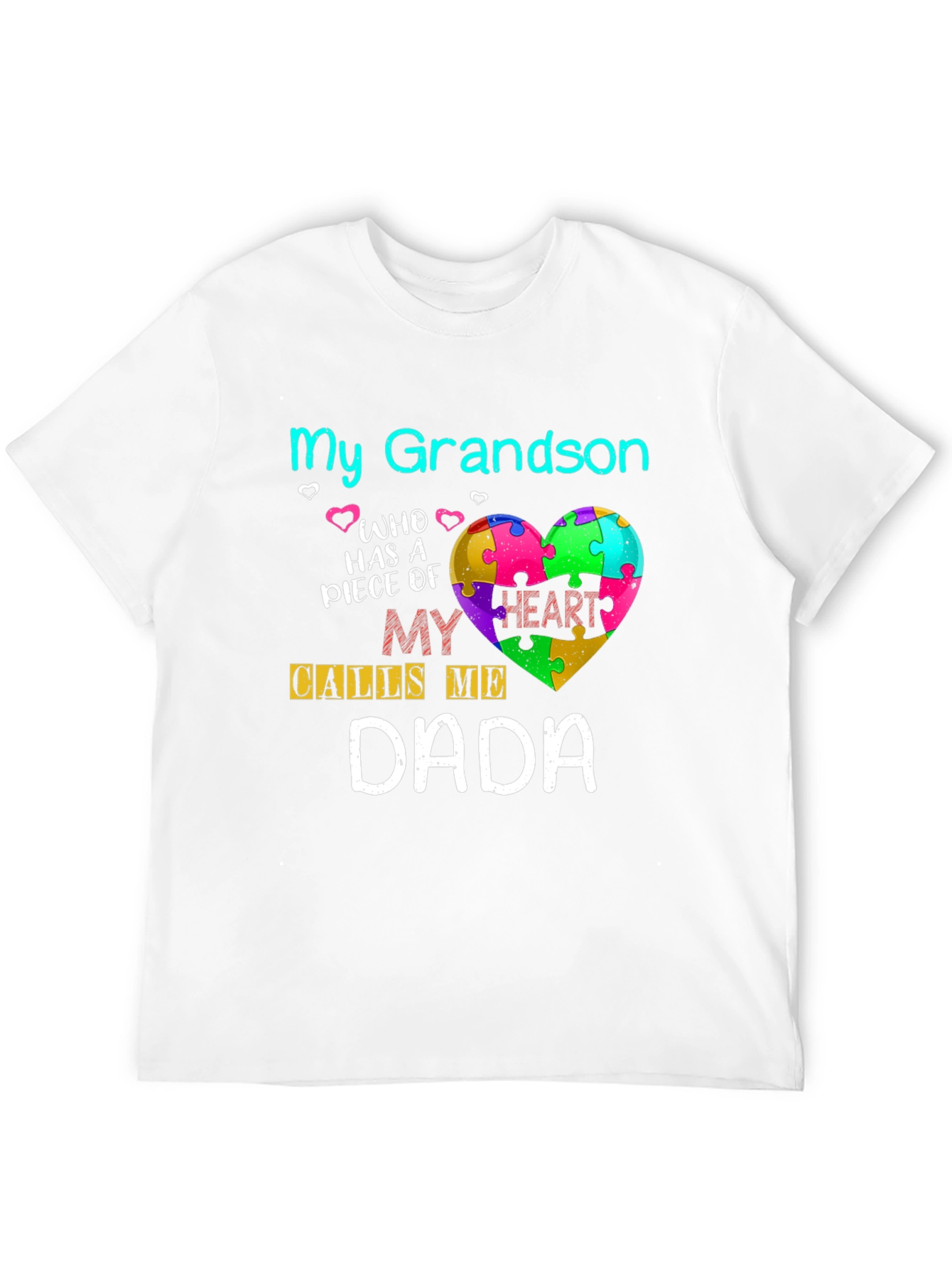 My Grandson Dada Autism Awareness Tee