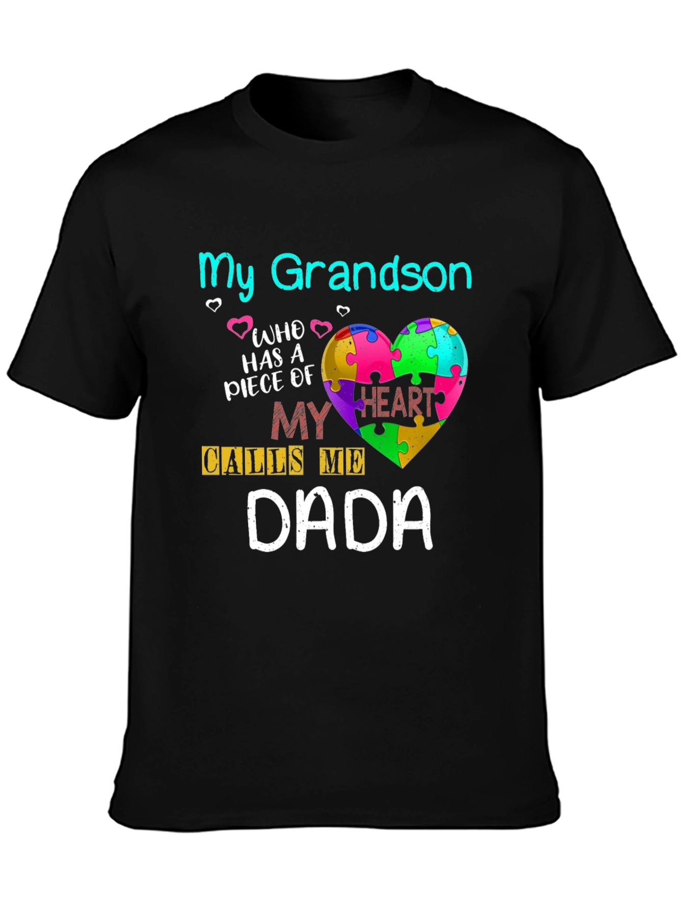 My Grandson Dada Autism Awareness Tee