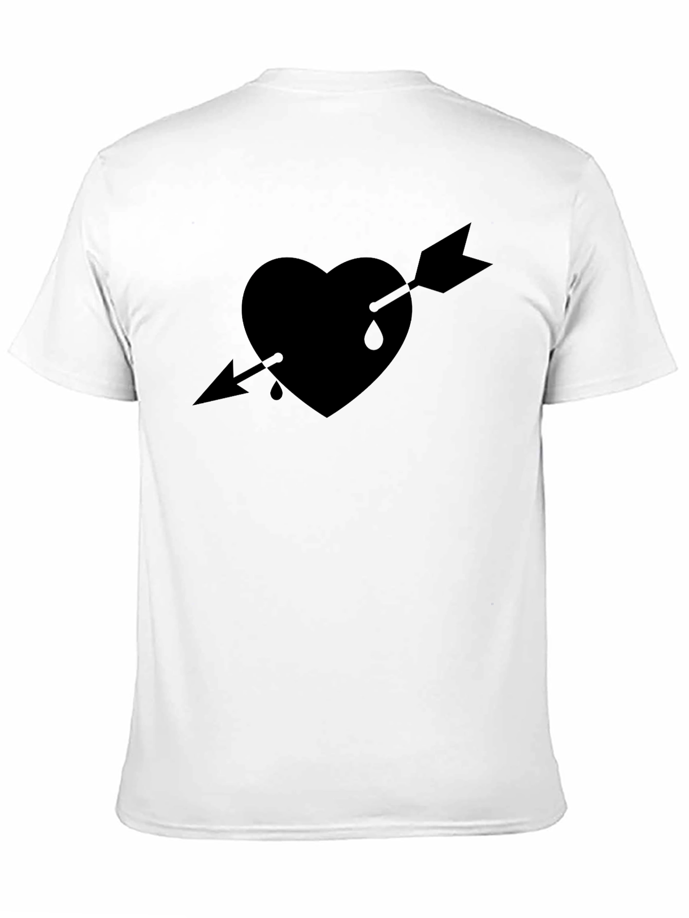 Heart Arrow Graphic Tee - Black