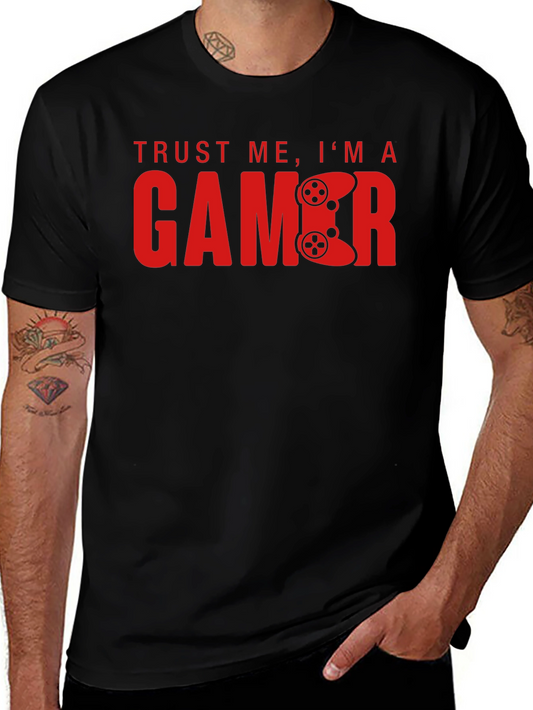 Trust Me Im A Gamer Black T-Shirt