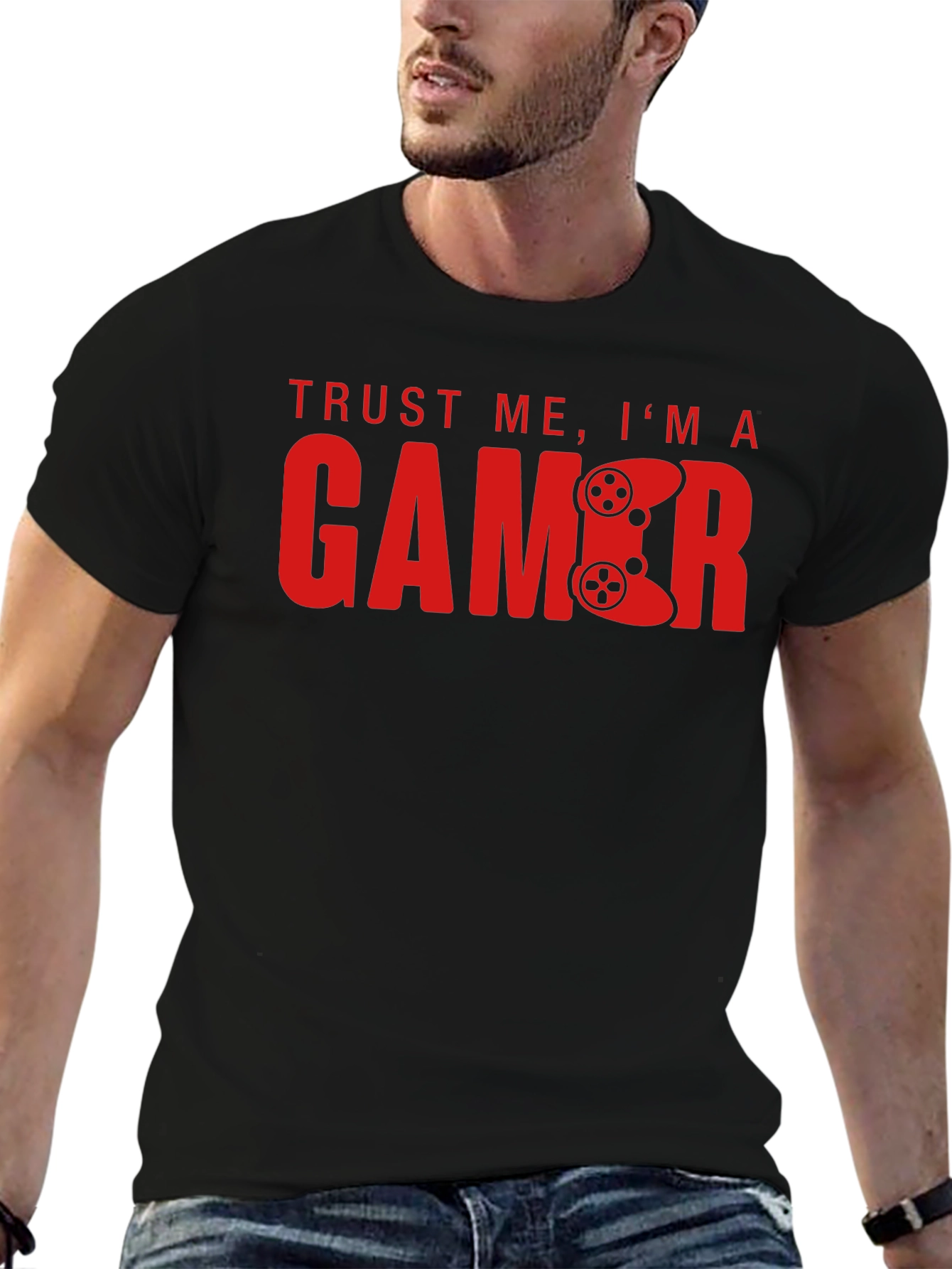 Trust Me Im A Gamer Black T-Shirt