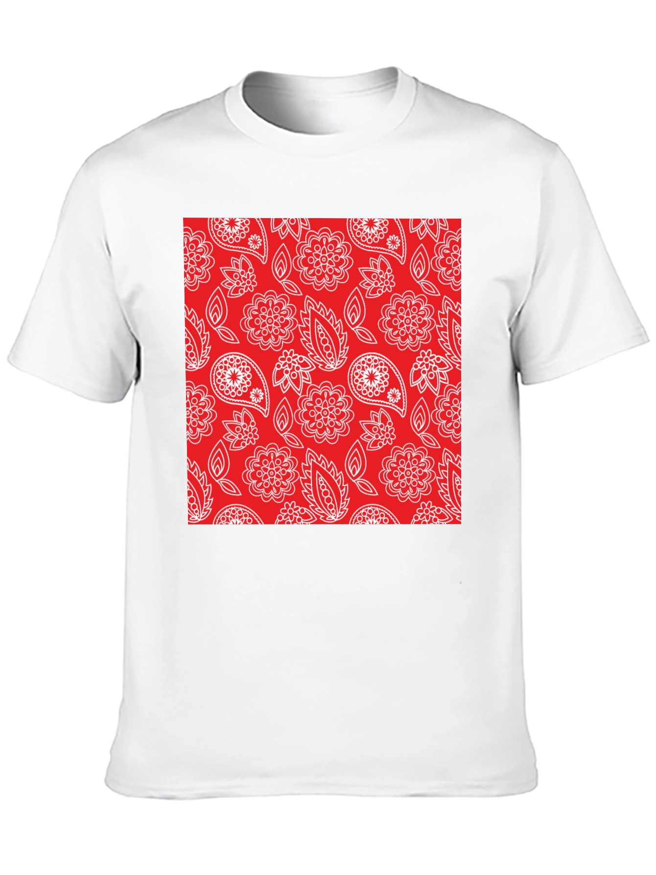 Paisley Pattern Tee - Casual Comfort Stylish Design